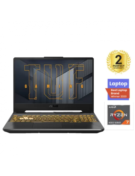  Laptop - ASUS TUF A15 FA506IC-HN018T AMD R7-4800H-16GB-SSD 512GB-RTX3050Ti-4GB-15.6 FHD 144Hz-Win10-Gray