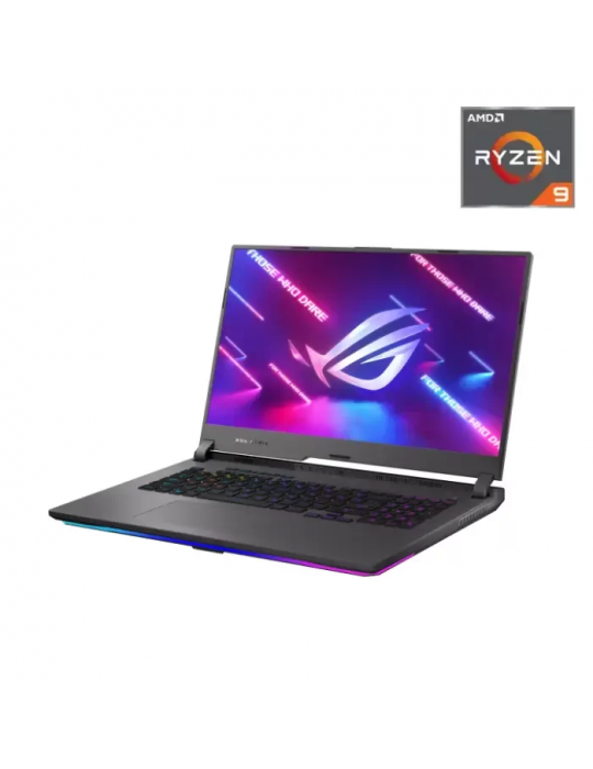  Laptop - ASUS ROG Strix G17 G713QR-SE96 AMD Ryzen 9 5900HX-32GB-SSD 1TB-RTX3070-8GB-17.3 WQHD 165Hz-Win10-Eclipse Grey