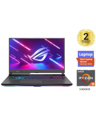 ASUS ROG Strix G17 G713QR-SE96 AMD Ryzen 9 5900HX-32GB-SSD 1TB-RTX3070-8GB-17.3 WQHD 165Hz-Win10-Eclipse Grey