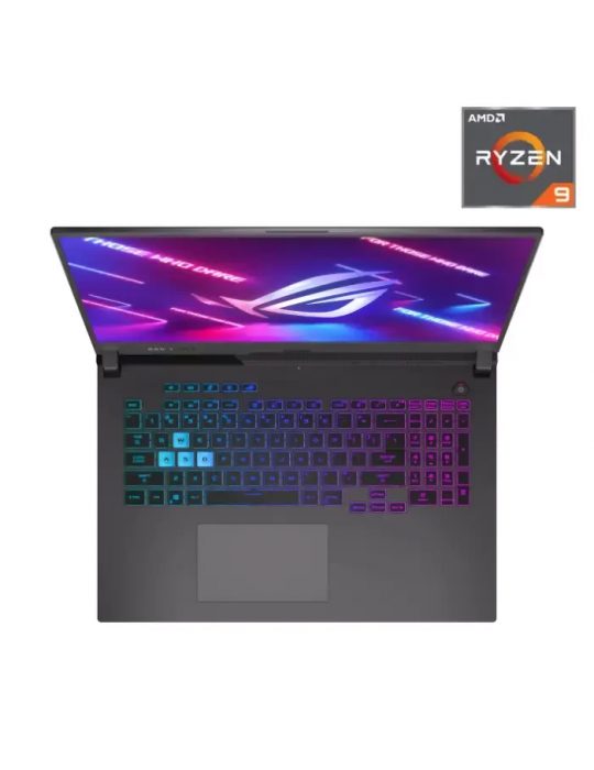  Laptop - ASUS ROG Strix G17 G713QR-SE96 AMD Ryzen 9 5900HX-32GB-SSD 1TB-RTX3070-8GB-17.3 WQHD 165Hz-Win10-Eclipse Grey