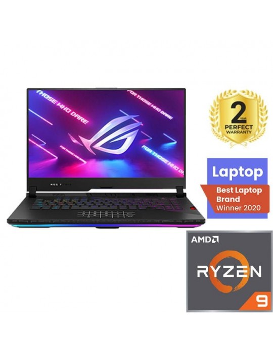  Laptop - ASUS ROG Strix SCAR G533QS-HF220T AMD R9-5900HX-32GB-2x1TB SSD-RTX3080-16G-15.6FHD 300Hz-Win10-Black-FHD cam free bund