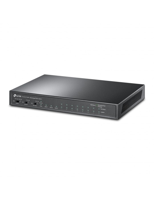  Networking - TP-Link 8-Port 10/100Mbps + 3-Port Gigabit Desktop Switch with 8-Port PoE+ 124 W-TL-SL1311MP