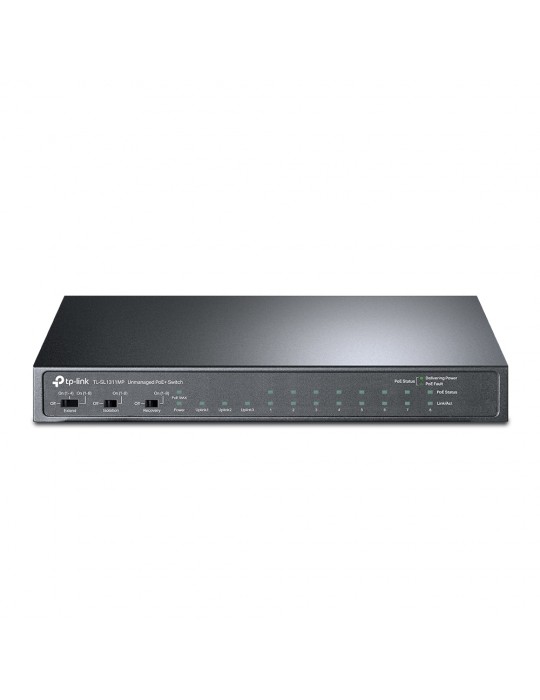  Networking - TP-Link 8-Port 10/100Mbps + 3-Port Gigabit Desktop Switch with 8-Port PoE+ 124 W-TL-SL1311MP