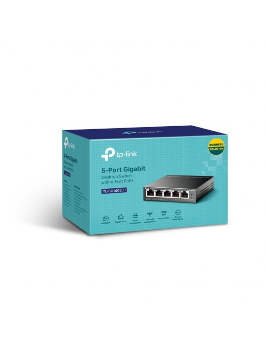  شبكات - TP-Link 5 Port Gigabit Desktop Switch with 4 Port POE/POE+ 40W-SG1005LP