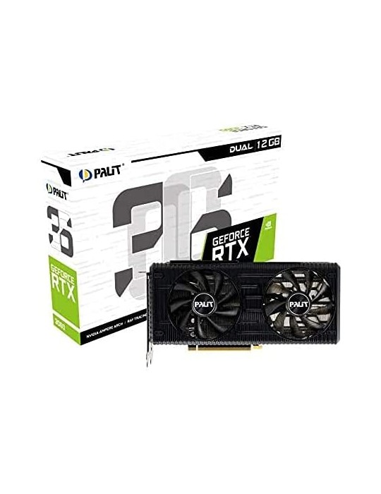  Home - VGA Palit GeForce RTX™ 3060 DUAL 12GB GDDR6 192bit3- DP HDMI