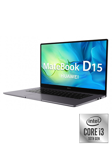 Huawei Matebook D15-i3-Intel® Core™ i3-10110U-8GB-256GB SSD-Intel® UHD Graphics-15.6 FHD-Win10