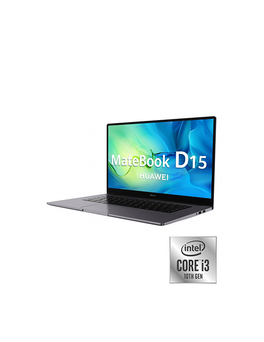  كمبيوتر محمول - Huawei Matebook D15-i3-Intel® Core™ i3-10110U-8GB-256GB SSD-Intel® UHD Graphics-15.6 FHD-Win10