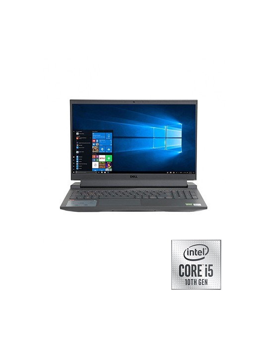  Laptop - Dell Inspiron G15-N5510 i5-10500H-8GB-SSD 512GB-GTX1650-4GB-15.6 FHD-DOS-Black+Gaming Mouse