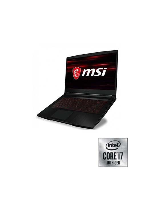  كمبيوتر محمول - MSI GF63 THIN 10UD-228 CORE I7-10750H-16 GB-256GB SSD-1TB-RTX3050 Ti Max-Q-4GB-15.6 FHD-144Hz-WIN10+Gaming Mous
