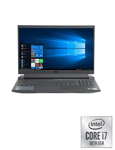 Dell Inspiron G15-N5510 i7-10870H-16GB-SSD 512GB-RTX3060-6GB-15.6 FHD-DOS-Black+Gaming Mouse