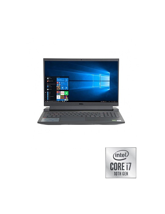  Laptop - Dell Inspiron G15-N5510 i7-10870H-16GB-SSD 512GB-RTX3060-6GB-15.6 FHD-DOS-Black+Gaming Mouse