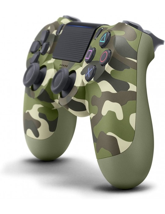  اكسسوارات العاب - DualShock 4 Wireless Controller for PS4-Green Camo-Official Warranty