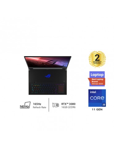 ASUS ROG Zephyrus S17 GX703HS-K4044T i9-11900H-32GB-3x1TB SSD-RTX3080-16G-17.3FHD 165Hz-Win10-Black-Gaming Mouse
