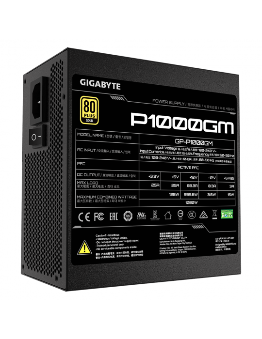  Power Supply - Power Supply GIGABYTE™ P1000GM 1000W 80+ Gold