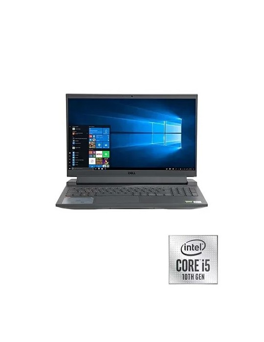  Laptop - Dell Inspiron G15-N5510 i5-10200H-8GB-SSD 512GB-GTX1650-4GB-15.6 FHD-DOS-Black
