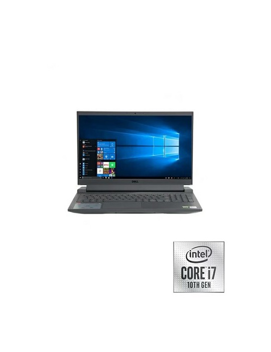  Laptop - Dell Inspiron G15-N5510 i7-10870H-16GB-SSD 512GB-RTX3050-4GB-15.6 FHD-DOS-Black