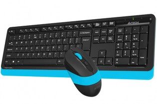  Keyboard & Mouse - KB+Mouse A4Tech Wireless FG1010 Blue