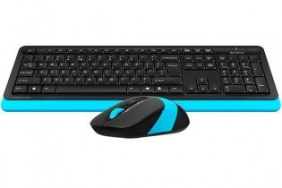  Keyboard & Mouse - KB+Mouse A4Tech Wireless FG1010 Blue