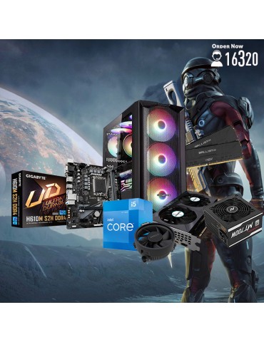 Bundle Intel® Core™ i5-12400F-H610M S2H-RTX™ 3050 GAMING OC 8G-16G-ATX H450X-PSU 700W