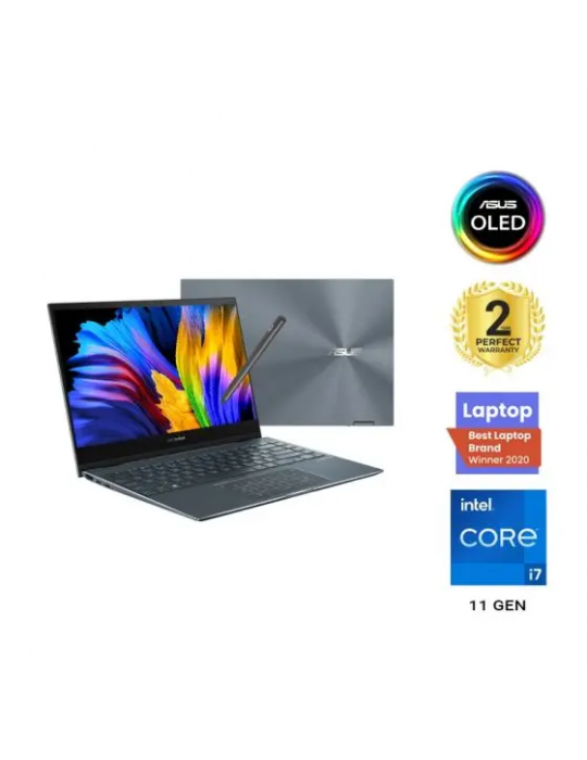 Laptop - ASUS ZenBook Flip 13 UX363EA-OLED007T i7-1165G7-16GB-SSD 1TB-Intel Iris Xe-13.3 FHD OLED Touch-Win10-Stylus pen-Sleeve