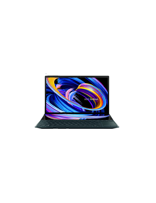 كمبيوتر محمول - ASUS ZenBook DUO UX482EG-HY007T i7-1165G7-16GB-SSD 1TB-MX450-2GB-14 FHD Touch-Win10-Celestial Blue-Sleeve-Stylu