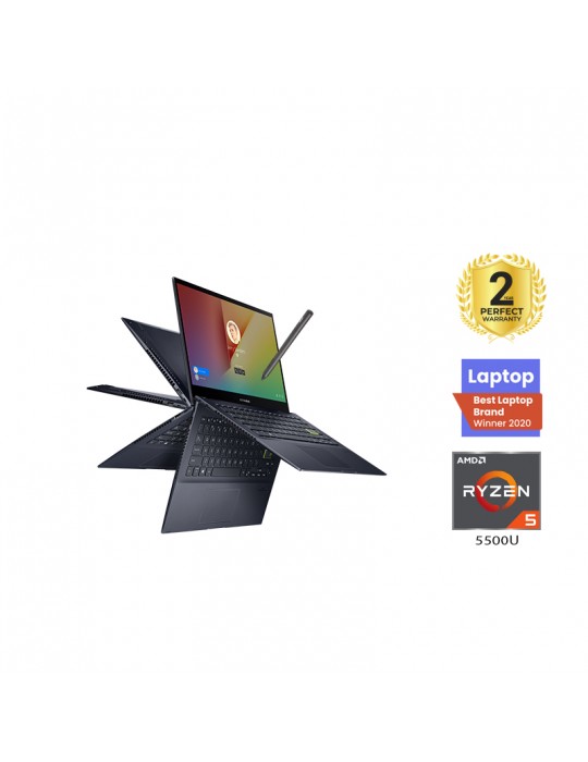  Laptop - ASUS VivoBook Flip 14 TM420UA-EC005T AMD R5-5500U-8GB-SSD 512GB-AMD Radeon Graphics-14 FHD Touch-Win10-Stylus pen-Hold