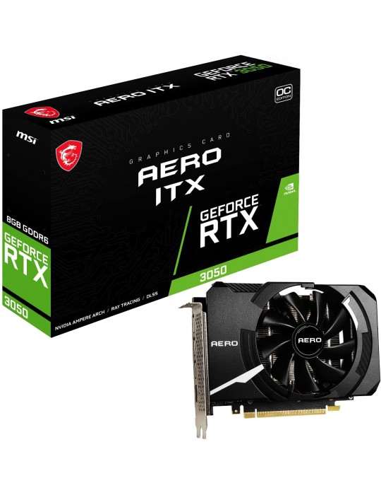  VGA - VGA MSI GeForce RTX™ 3050 AERO ITX 8G OC GDDR6