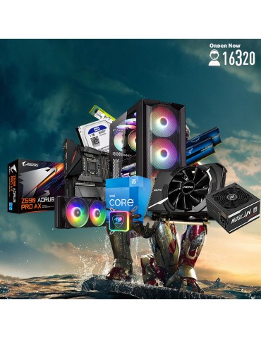 Bundle Intel® Core™ i5-11400-Z590 AORUS Pro AX-RTX™ 3050 AERO ITX 8G-16G-1TB-240 SSD-Cooler COUGAR 240 ARGB-ATX H450X-MT700W 80