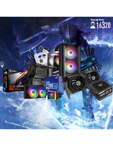 Bundle Intel® i7-10700K-Z590 AORUS Pro AX-RTX™ 3050 GAMING X 8GB-16G-1TB-512GB SSD-Cooler Aqua 240 ARGB-ATX H450X-MT700W 80