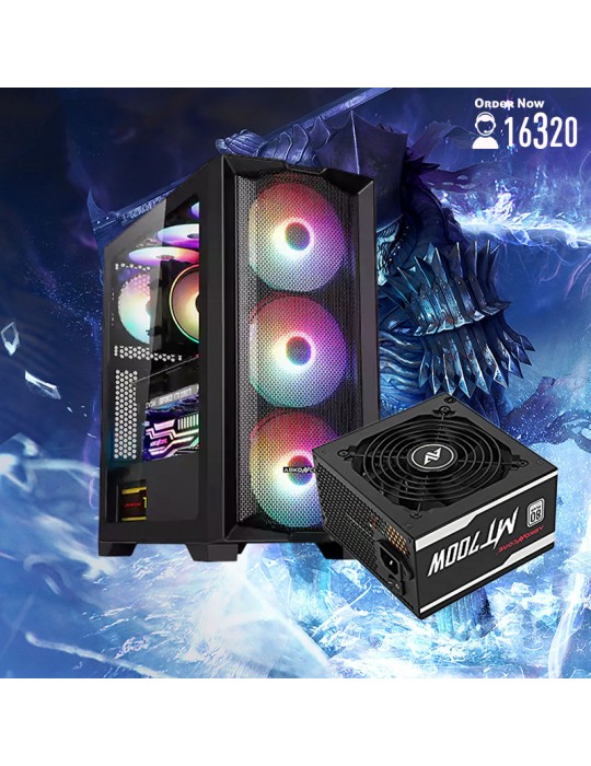  Gaming PC - Bundle Intel® i7-10700K-Z590 AORUS Pro AX-RTX™ 3050 GAMING X 8GB-16G-1TB-512GB SSD-Cooler Aqua 240 ARGB-ATX H450X-M