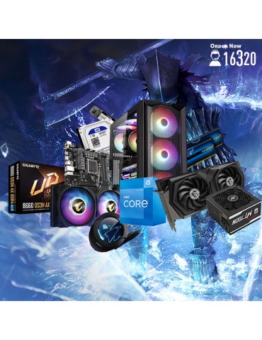 Bundle Intel® i5-12400F-B660M DS3H AX-RTX™ 3050 GAMING X 8GB-16G-1TB-512GB SSD-Cooler WATERFORCE X 240-ATX H450X-MT700W 80