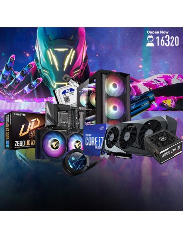 Bundle Intel® i7-12700-Z690 UD AX-RTX™ 3050 GAMING OC 8G-16G-1TB-512GB SSD-Cooler WATERFORCE X 240-ATX H450X-MT700W 80