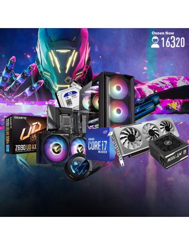 Bundle Intel® i7-12700-Z690 UD AX-RTX™ 3070 Ti VISION OC 8G-16G-1TB-512GB SSD-Cooler WATERFORCE X 240-ATX H450X-MT700W 80