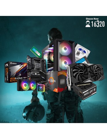 Bundle AMD Ryzen 7 5800X-X570S AORUS ELITE AX-GTX 1660 Ti OC 6GB-16GB-1TB HDD-240 SSD-Aqua 240 ARGB-ATX H450X-PSU 700W 80-White