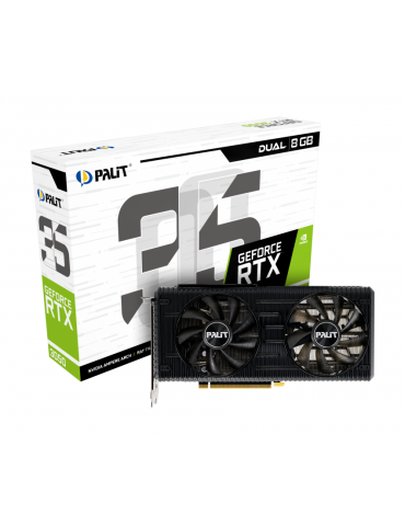 VGA Palit GeForce RTX™ 3050 Dual 8GB GDDR6