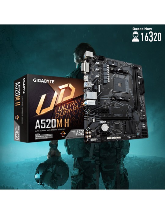  تجميعات جيمنج - Bundle AMD Ryzen™ 5 3600-A520M H-Palit 1050 Ti STORMX 4G-8GB-1TB HDD-120 SSD-ATX H450X-PSU 700W 80-White