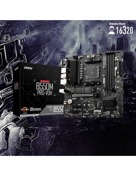  Gaming PC - Bundle AMD Ryzen™ 5 3600-B550M PRO-VDH-RTX™ 3060 VENTUS 2X 12G OC-16GB-1TB HDD-SSD 480GB-ATX H450X-PSU 700W 80-Whit