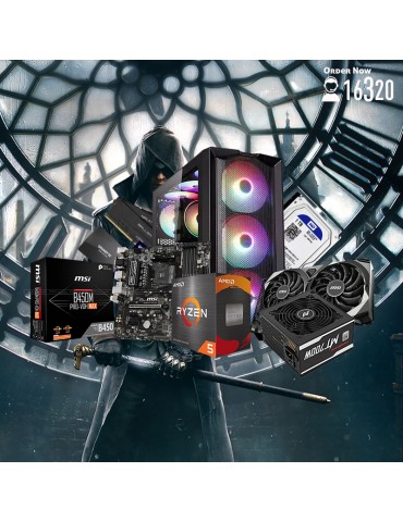 Bundle AMD Ryzen™ 5 5600G-B450M PRO-VDH MAX-RTX™ 3060 VENTUS 2X 12G-16GB-1TB HDD-SSD 480GB-ATX H450X-PSU 700W 80-White