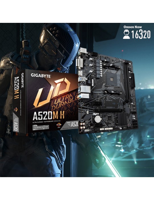  Gaming PC - Bundle AMD Ryzen™ 5-2600X-A520M H-Palit 1050 Ti STORMX 4G-8GB-1TB HDD-SSD 120GB-ATX H450X-PSU 700W 80-White