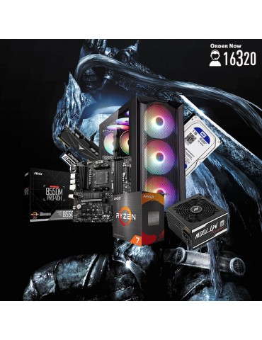 Bundle AMD Ryzen™ 7 5700G-B550M PRO-VDH-16GB-1TB HDD-SSD 500GB-ATX H450X-PSU 700W 80-White