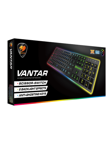 Cougar VANTAR Scissor Wired Gaming Keyboard Black