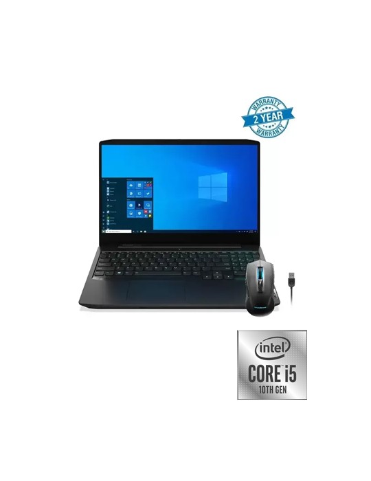  Laptop - Lenovo IdeaPad Gaming 3 i5-10300H-8GB-HDD 1TB+SSD 128GB-GTX1650-4GB-DOS-Onyx Black