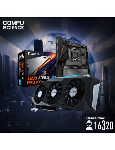 Bundle MB GIGABYTE™ Intel® Z590 AORUS Pro AX-VGA GIGABYTE™ GeForce RTX™ 3080 GAMING OC 10GB (rev. 1.0)