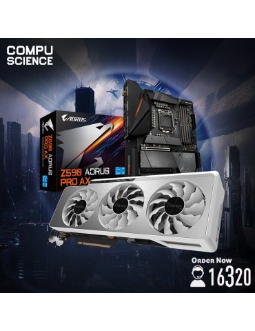 Bundle MB GIGABYTE™ Intel® Z590 AORUS Pro AX-VGA GIGABYTE™ GeForce RTX™ 3080 Ti VISION OC 12G