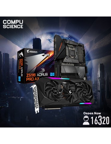 Bundle MB GIGABYTE™ Intel® Z590 AORUS Pro AX-VGA GIGABYTE Radeon™ RX 6800 XT MASTER TYPE C 16G