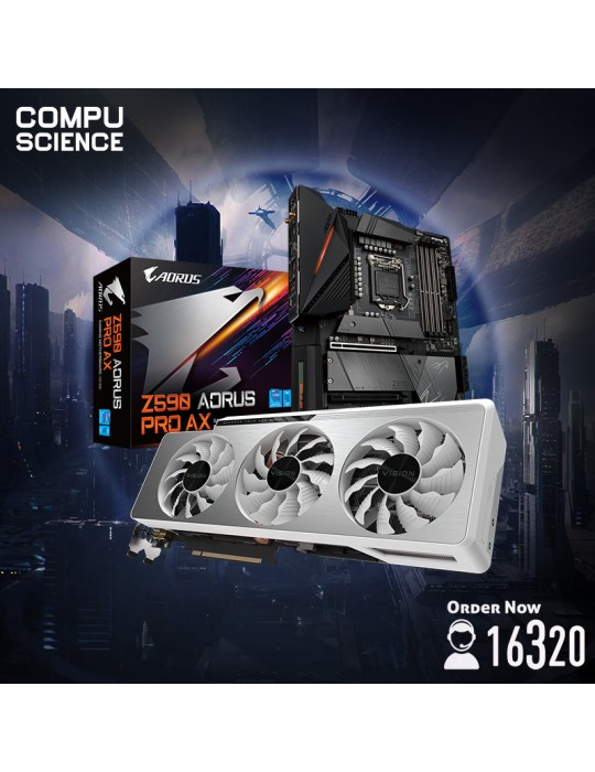  Gaming PC - Bundle MB GIGABYTE™ Intel® Z590 AORUS Pro AX-VGA GIGABYTE™ GeForce RTX™ 3080 VISION OC 10G (rev. 1.0)