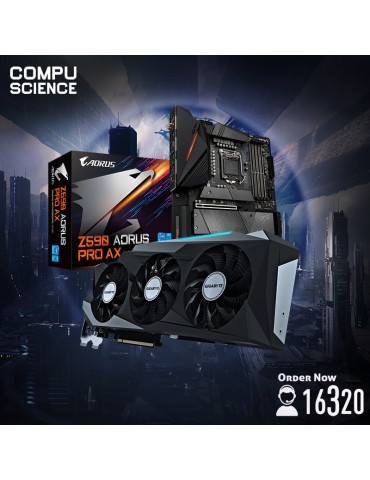 Bundle MB GIGABYTE™ Intel® Z590 AORUS Pro AX-VGA GIGABYTE™ GeForce RTX™ 3080 Ti GAMING OC 12G