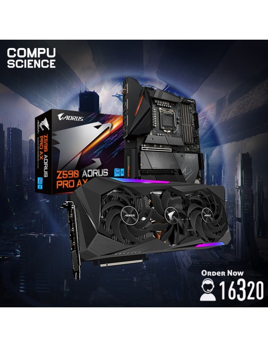  Gaming PC - Bundle MB GIGABYTE™ Intel® Z590 AORUS Pro AX-VGA GIGABYTE AORUS GeForce RTX™ 3070 Ti MASTER 8G