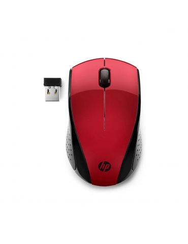 HP 220-7KX10AA Wireless Mouse-Red