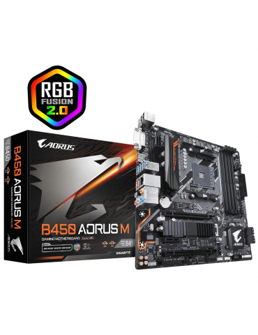 MB GIGABYTE™ AMD B450 AORUS M -RGB FUSION 2.0